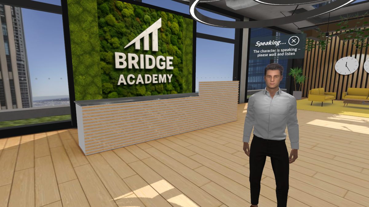 BRIDGE-Avatar-Trainingsraum im Browser